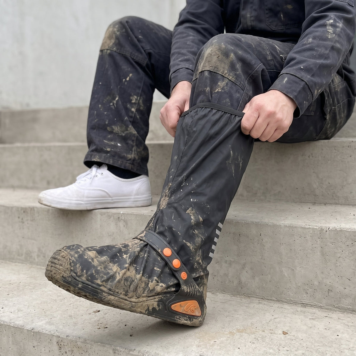 Durable Waterproof Shoe Covers with Zipper