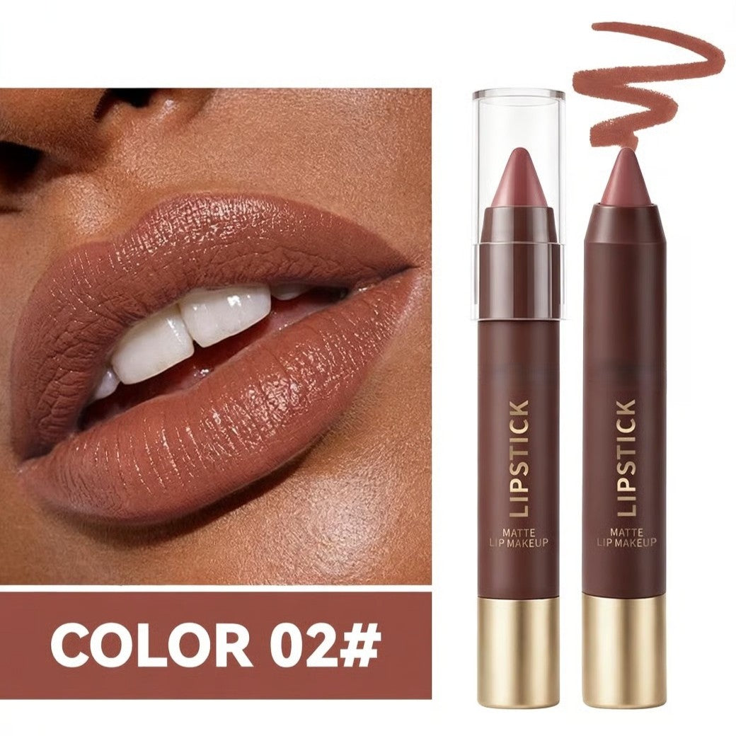 6pcs/set Long-lasting Matte Brown Lipstick
