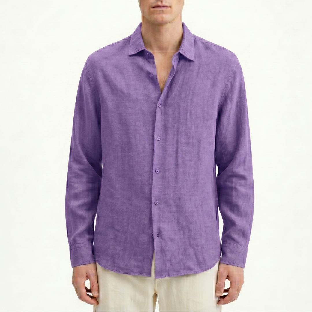 Celrien | Men’s Long Sleeve Casual Shirt Summer Button Up