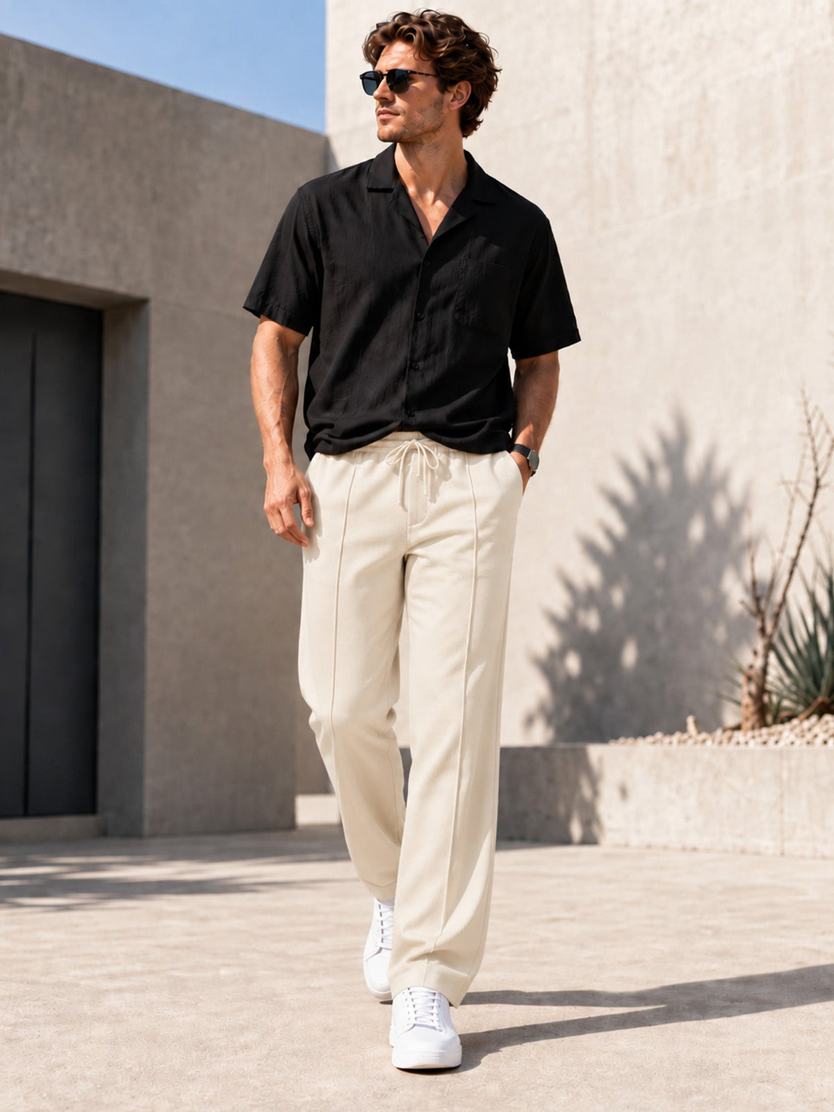 Casual Loose Fit Sports Trousers for Men