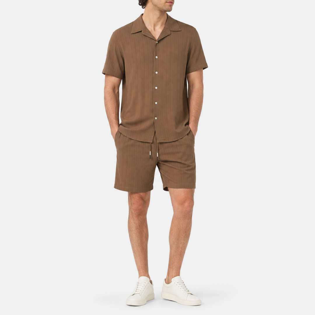 Celrien | Men’s Summer Shirt and Shorts Set Relaxed Fit Outfit
