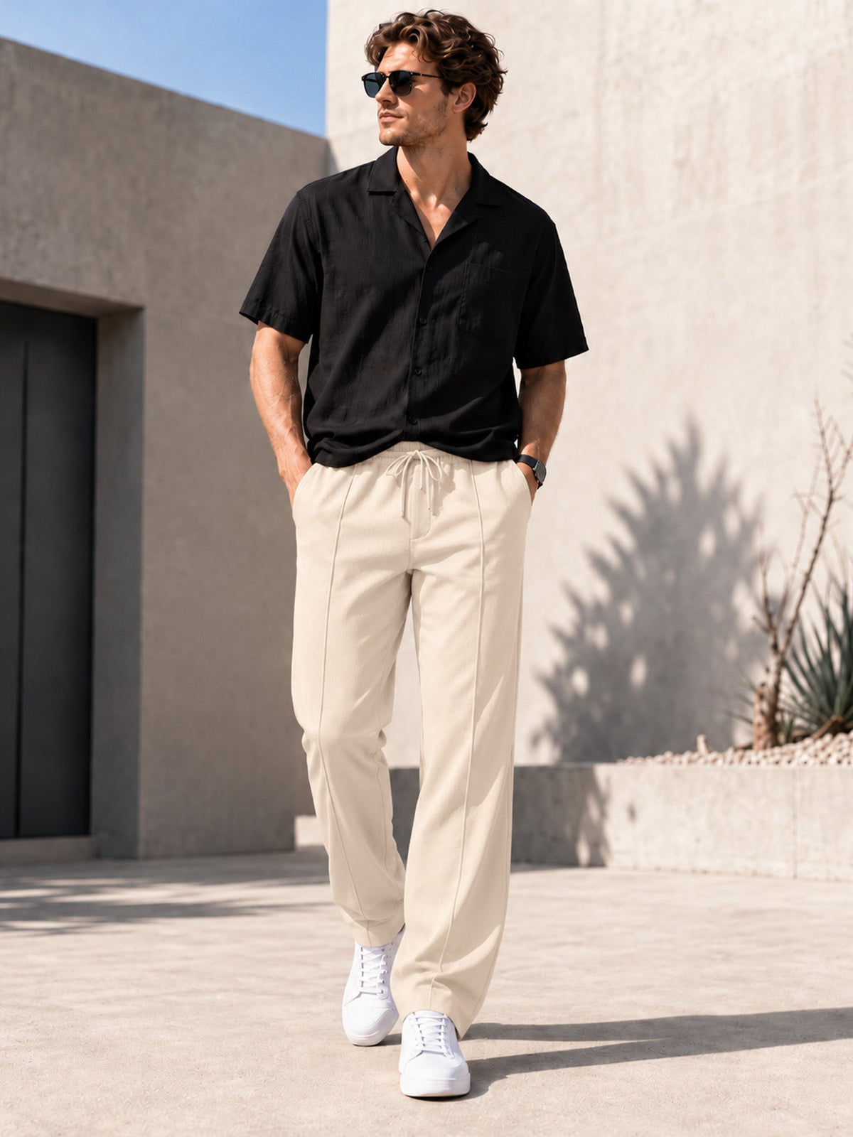 Casual Loose Fit Sports Trousers for Men
