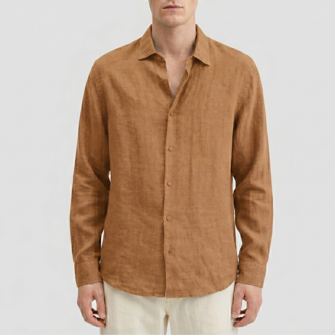 Celrien | Men’s Long Sleeve Casual Shirt Summer Button Up