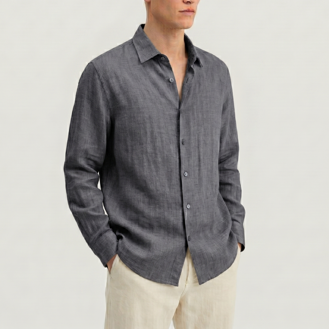 Celrien | Men’s Casual Vacation Shirt Long Sleeve Relaxed Fit