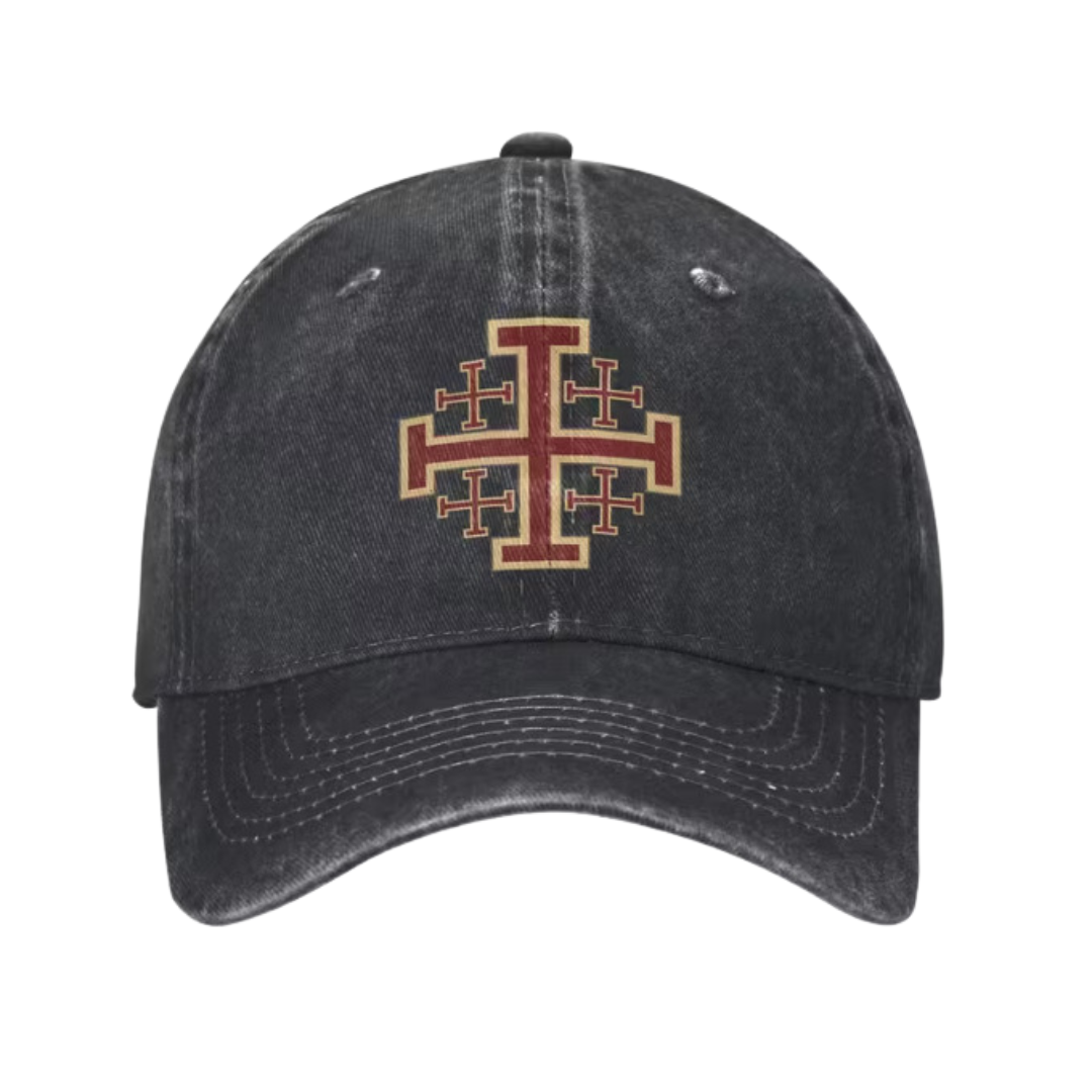 Celrien | Crusader Battle Shield Heraldry Jerusalem Cross Classic Cap