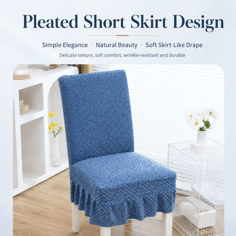 Elegant Ruffled Chair Slipcover