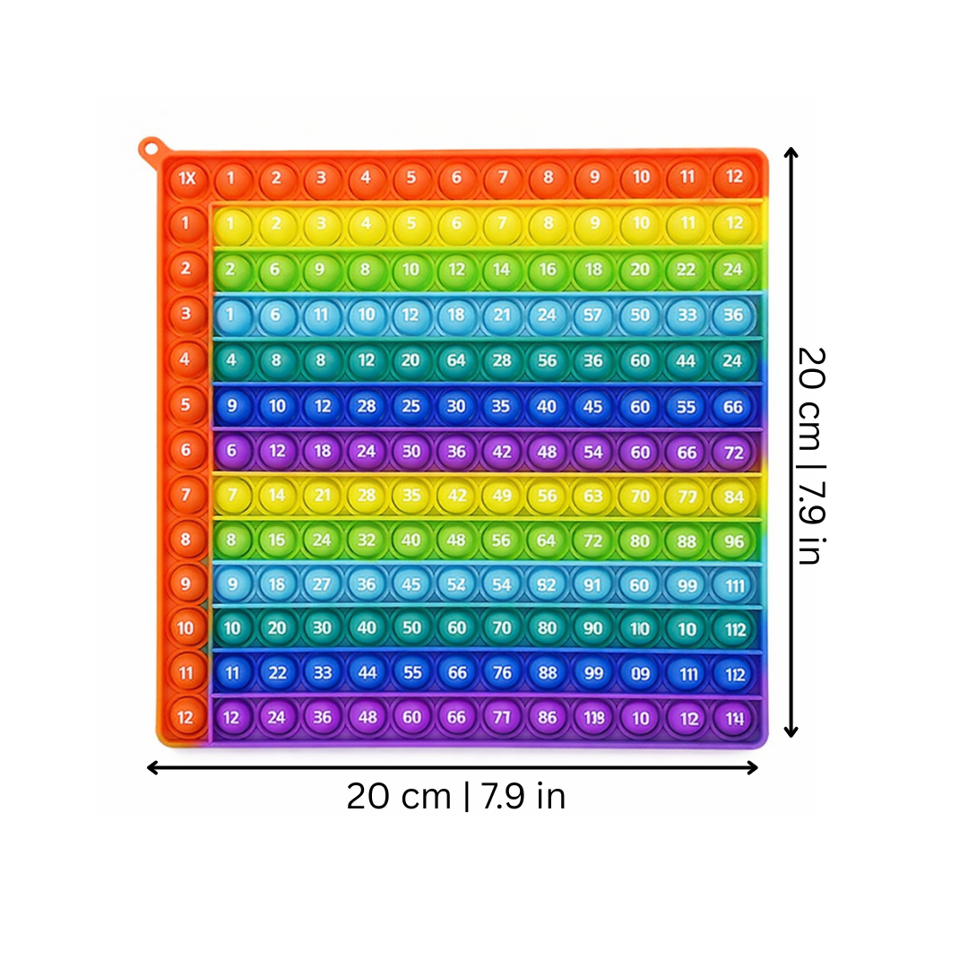 12x12 Multiplication Board for Hands-On Number Practice