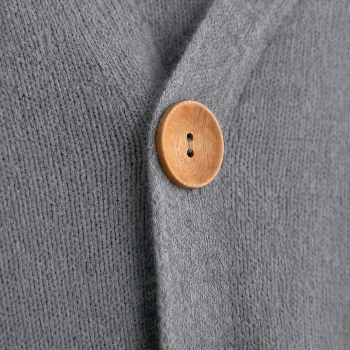 Hooded Waffle-Knit Button-Front Cardigan