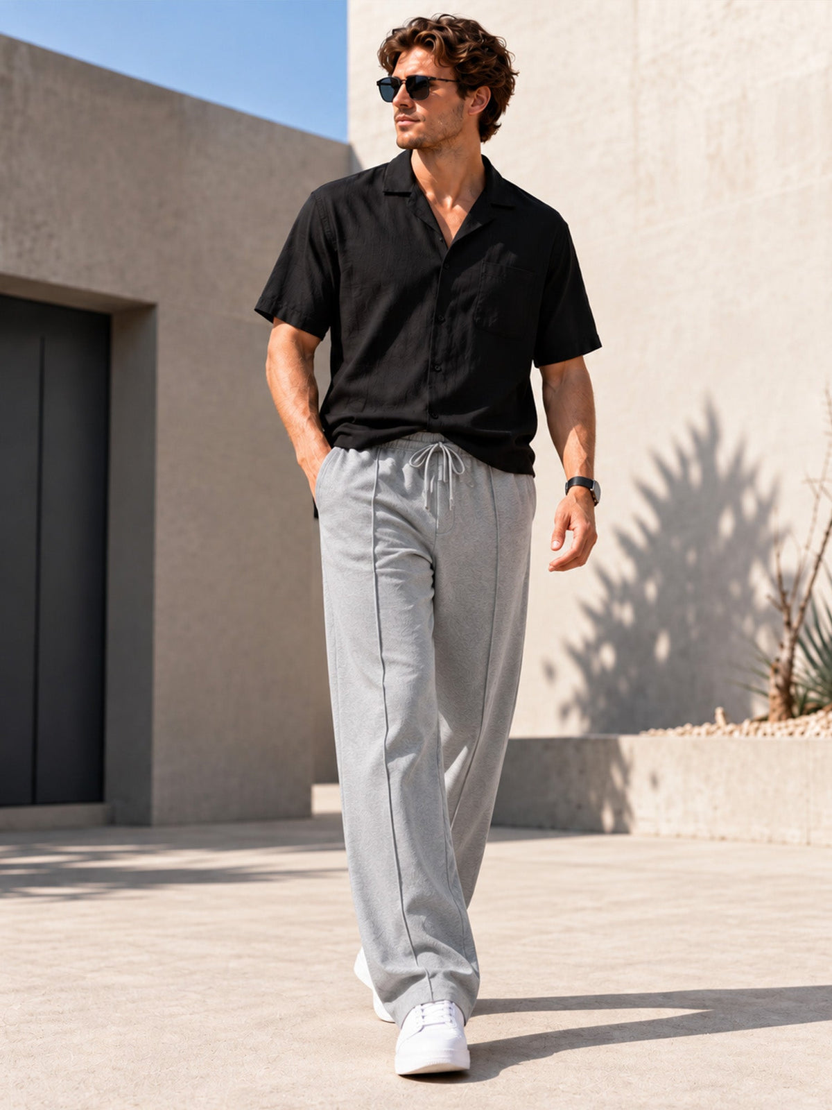 Casual Loose Fit Sports Trousers for Men