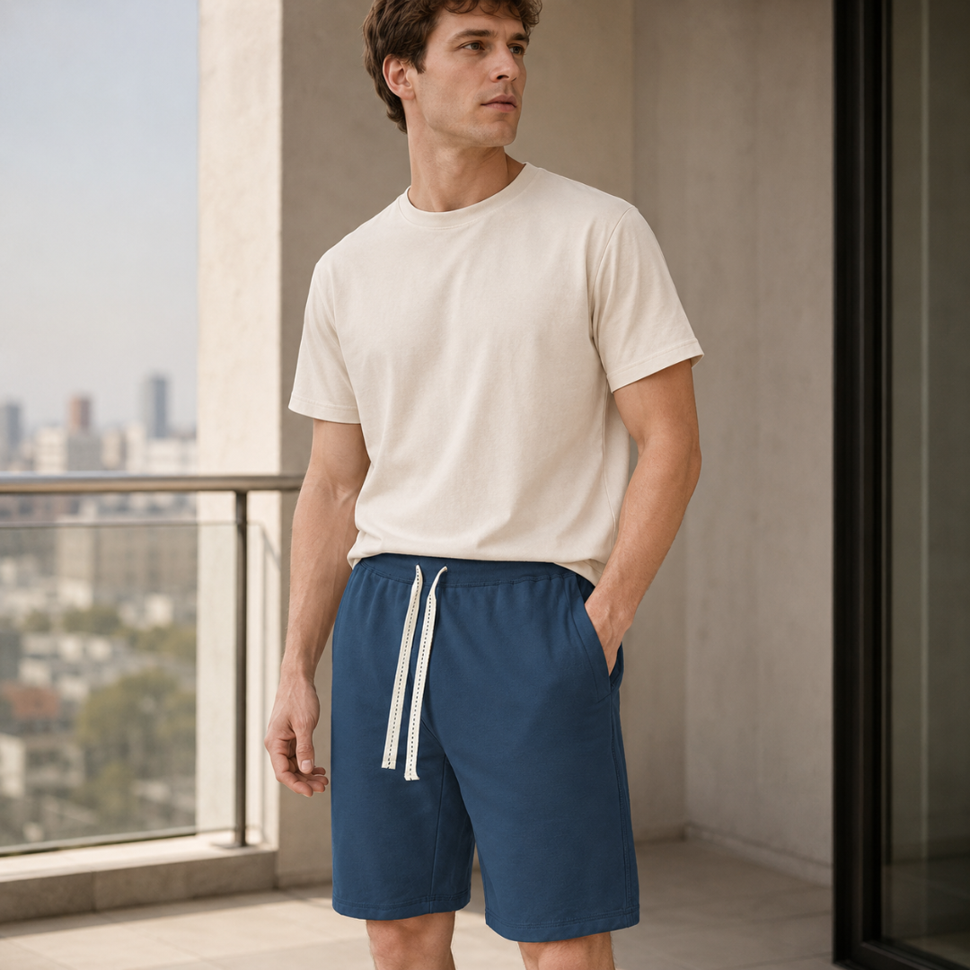 Celrien | Men’s Drawstring Lounge Shorts Breathable Comfort Vacation Wear