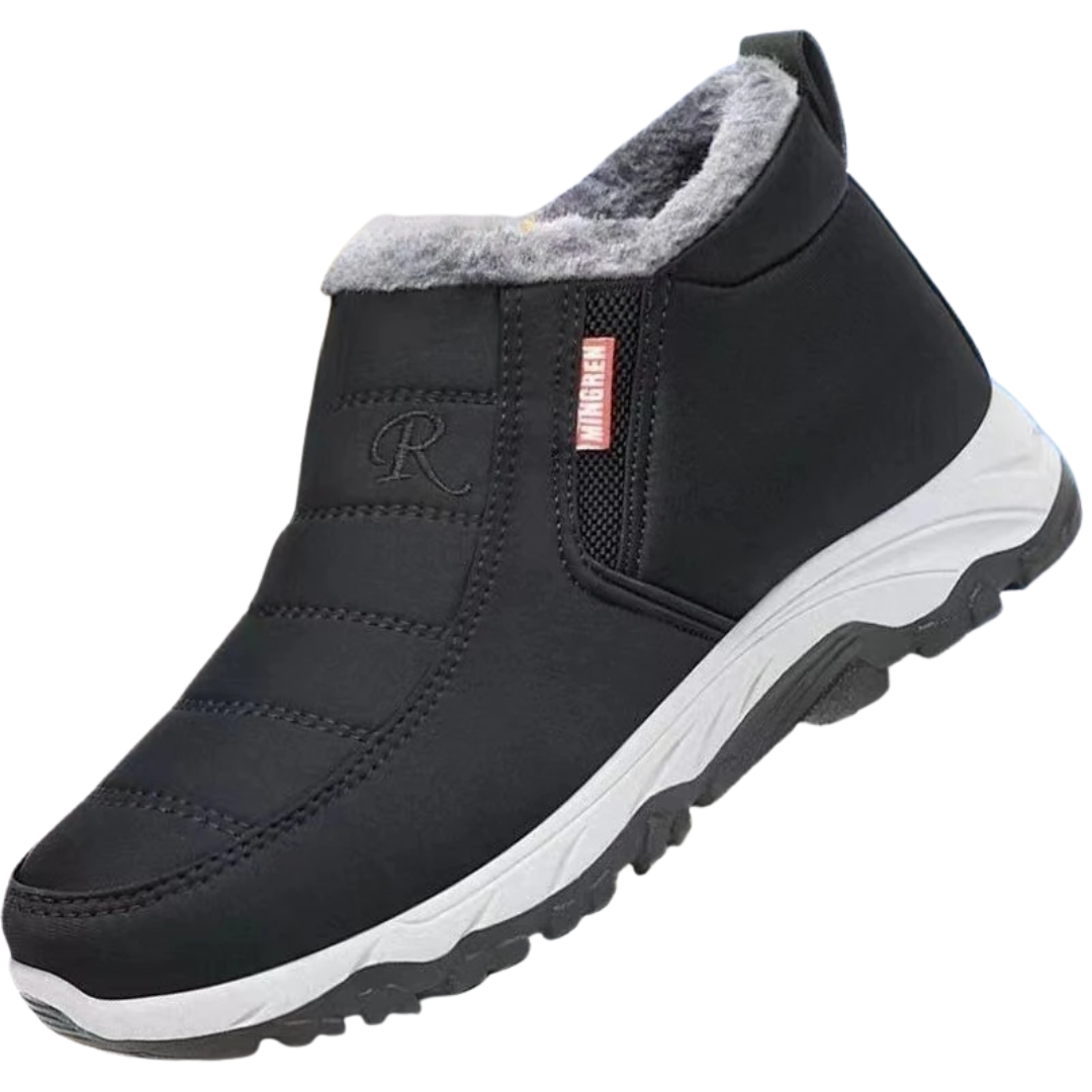 Men and Women Easy Slip On Fleece Lined Winter Boots