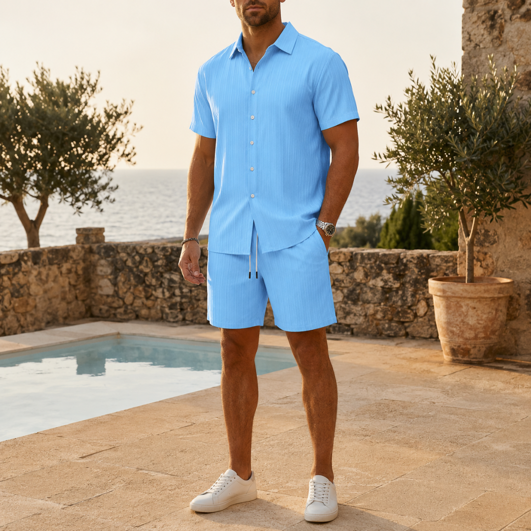 Celrien | Men’s Summer Shirt and Shorts Set Relaxed Fit Outfit