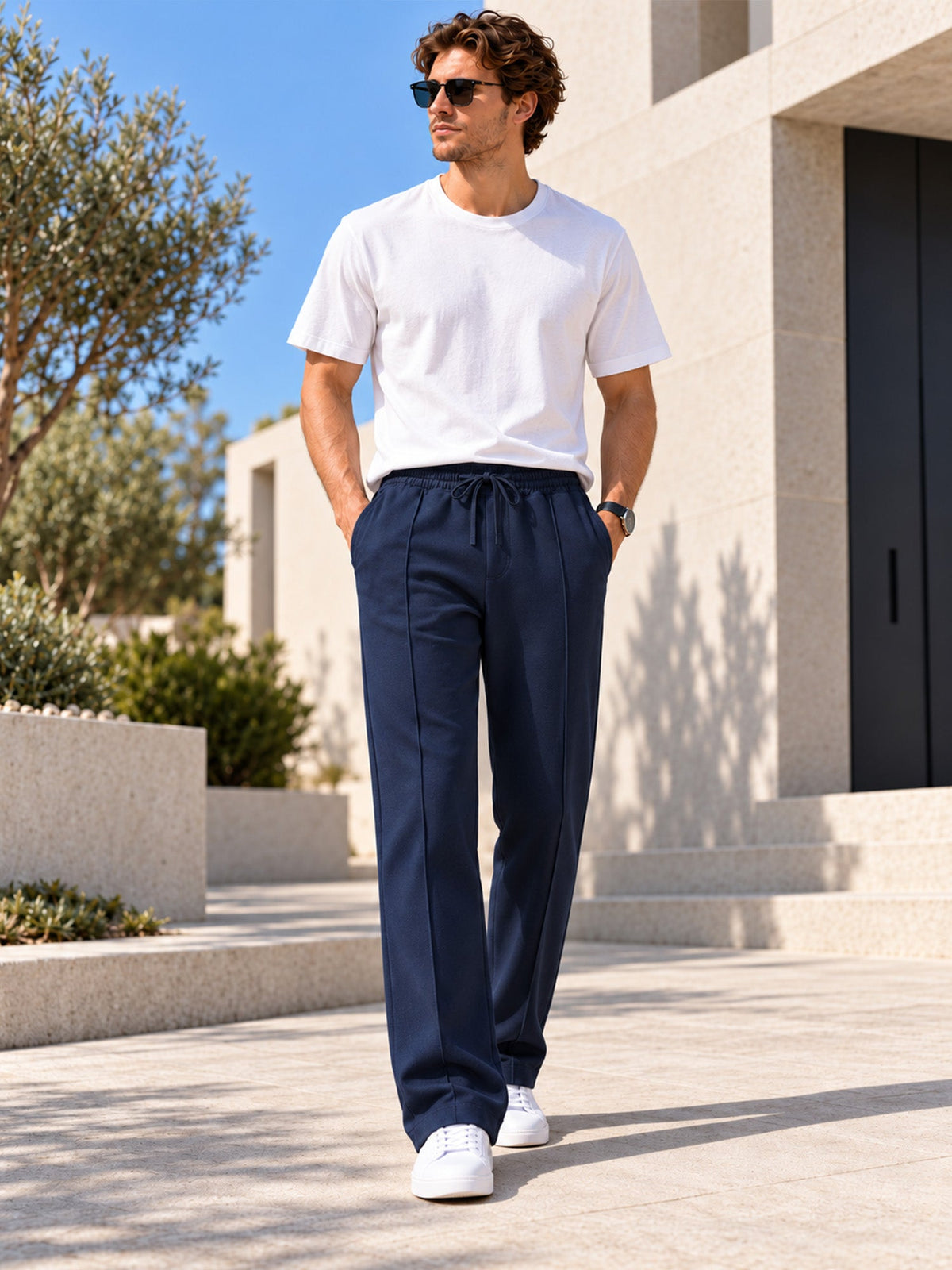 Casual Loose Fit Sports Trousers for Men