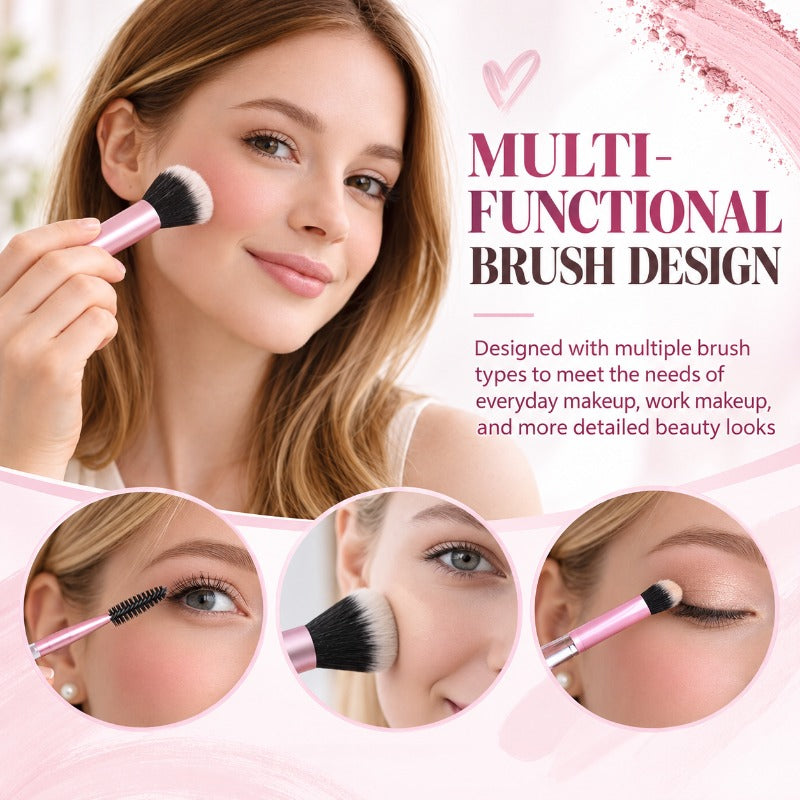 Compact Travel Makeup Brushes
