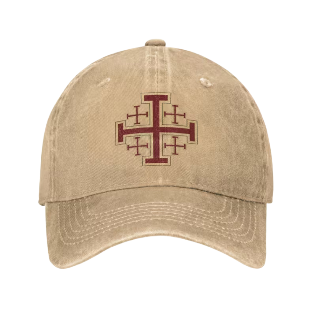 Celrien | Crusader Battle Shield Heraldry Jerusalem Cross Classic Cap