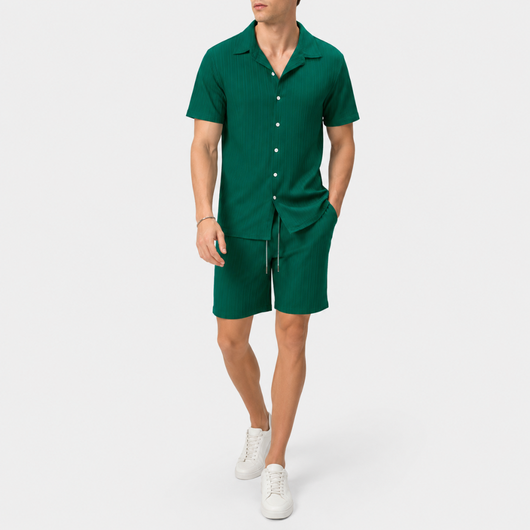 Celrien | Men’s Summer Shirt and Shorts Set Relaxed Fit Outfit