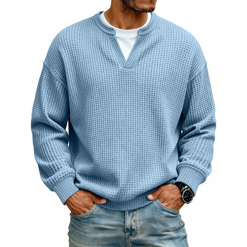 Layered Look Comfort Waffle T-Shirt