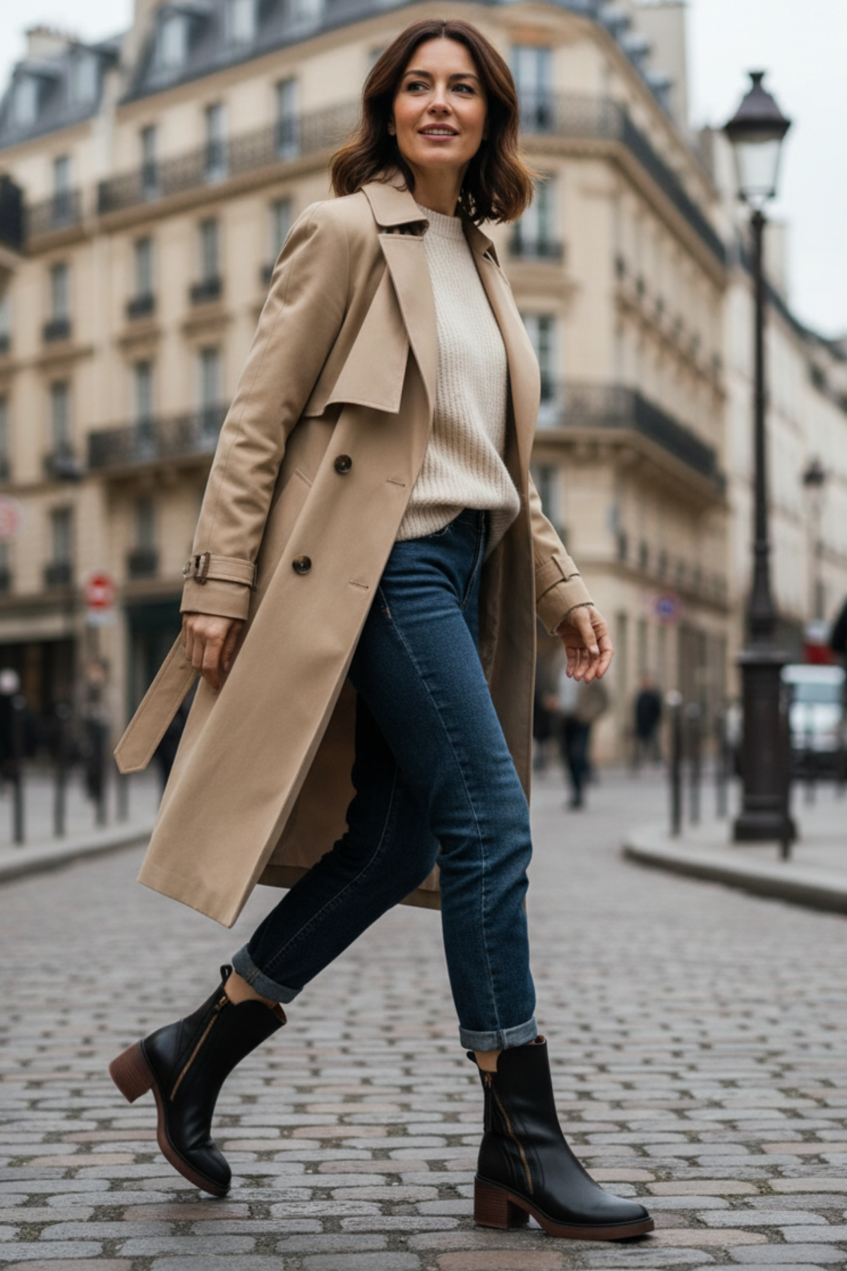 Pernelle | Leather Boots with Block Heel