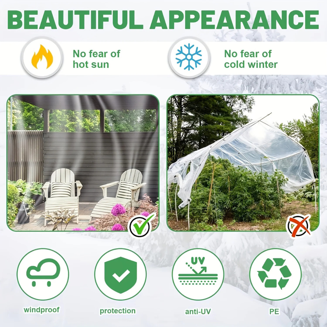 Celrien | Clearverra Transparent Zipper Canopy Panel