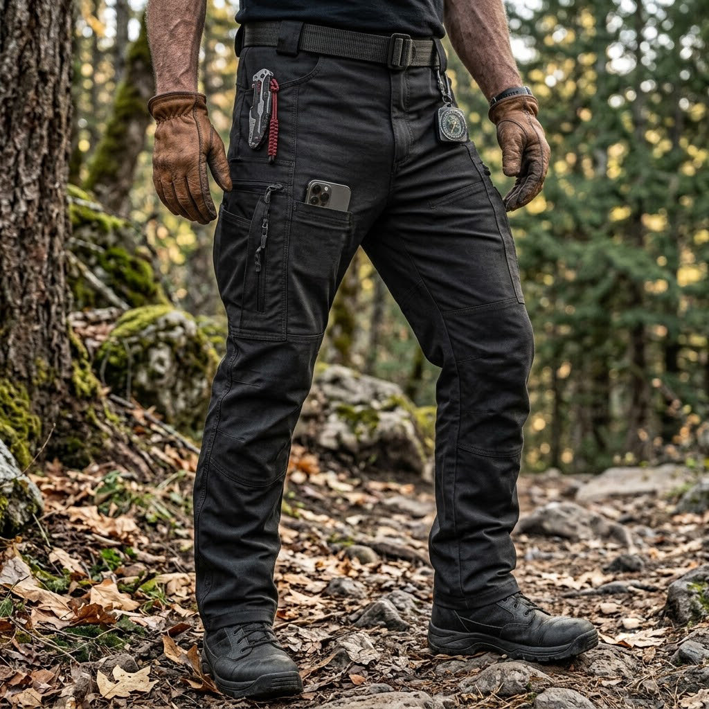 Men's Tactical Water-Resistant Multi-pocket Cargo Trousers
