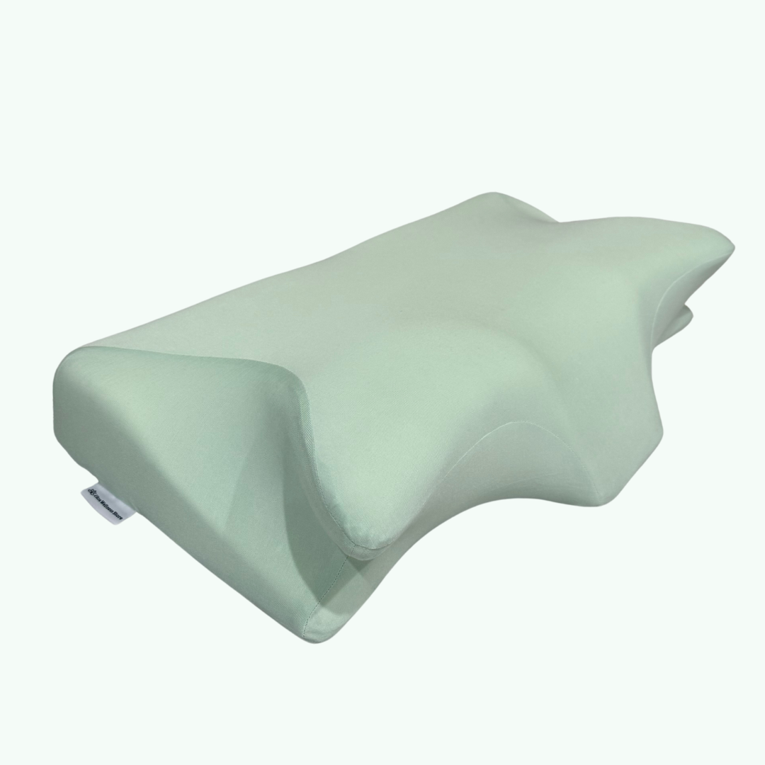 Ergonomic Memory Foam Pillow with Height Adjustment and Bamboo Cover