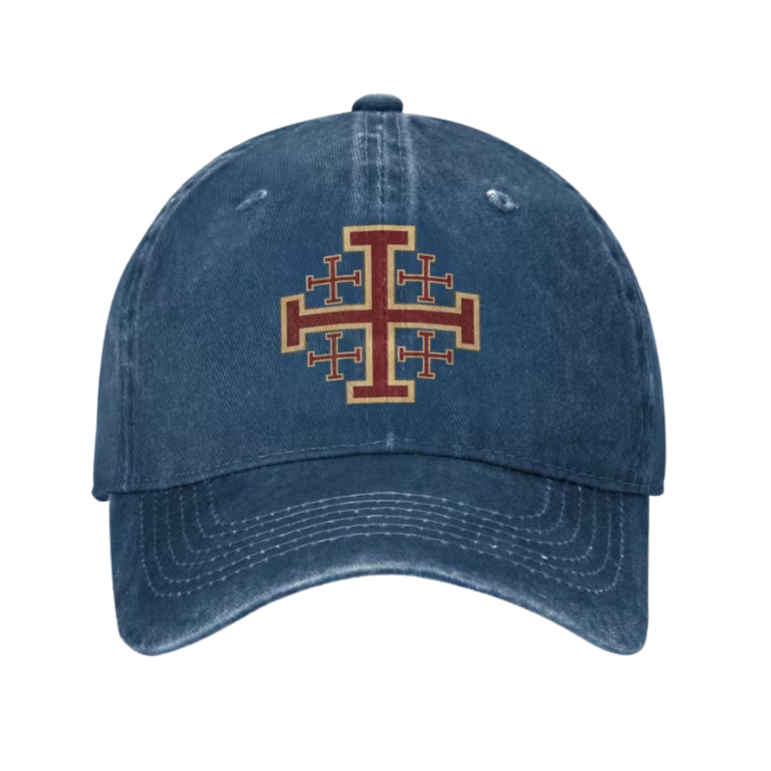 Celrien | Crusader Battle Shield Heraldry Jerusalem Cross Classic Cap
