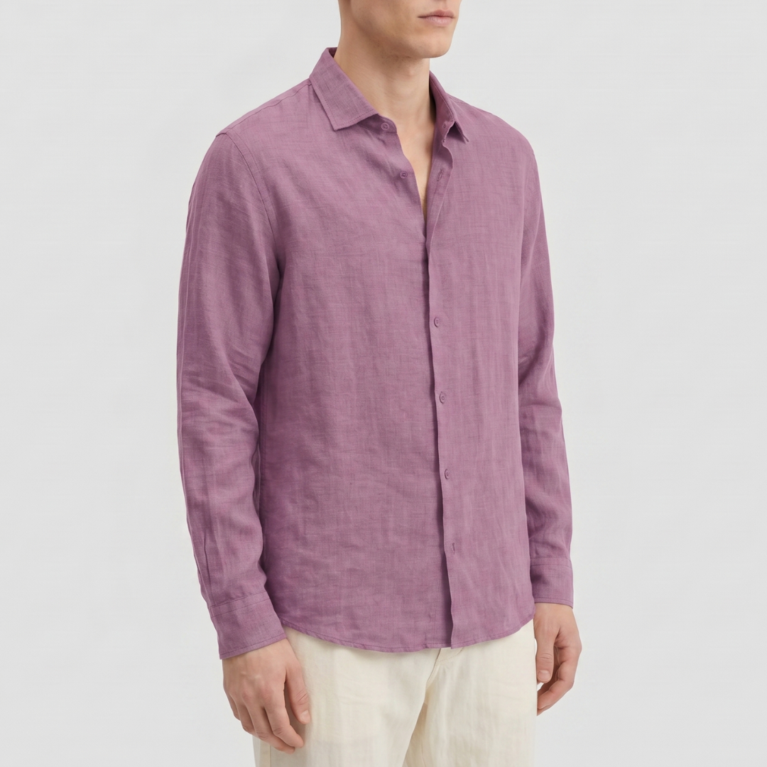 Celrien | Men’s Casual Vacation Shirt Long Sleeve Relaxed Fit