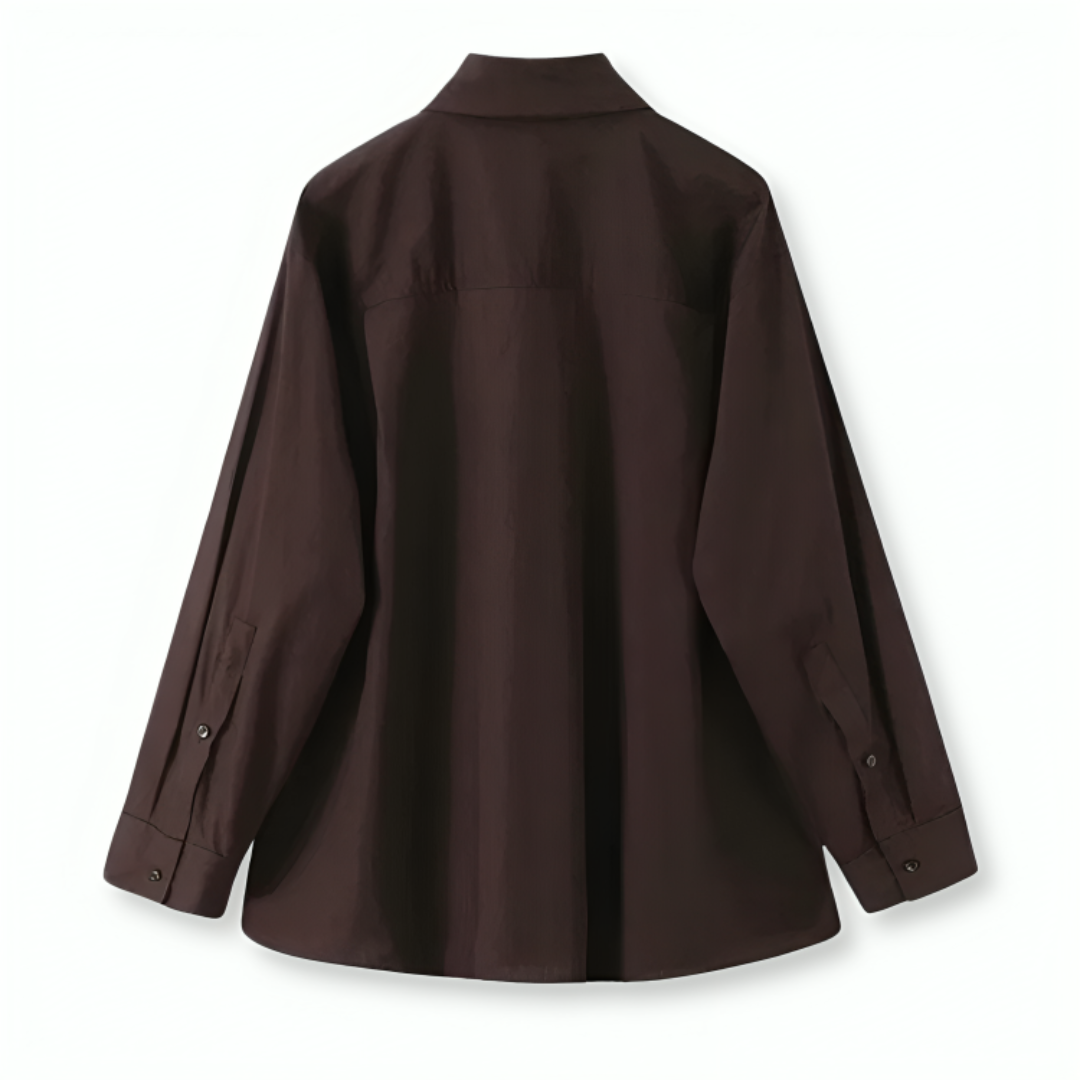 Celrien | Women’s Lightweight Blouse for Office Single Breasted Top