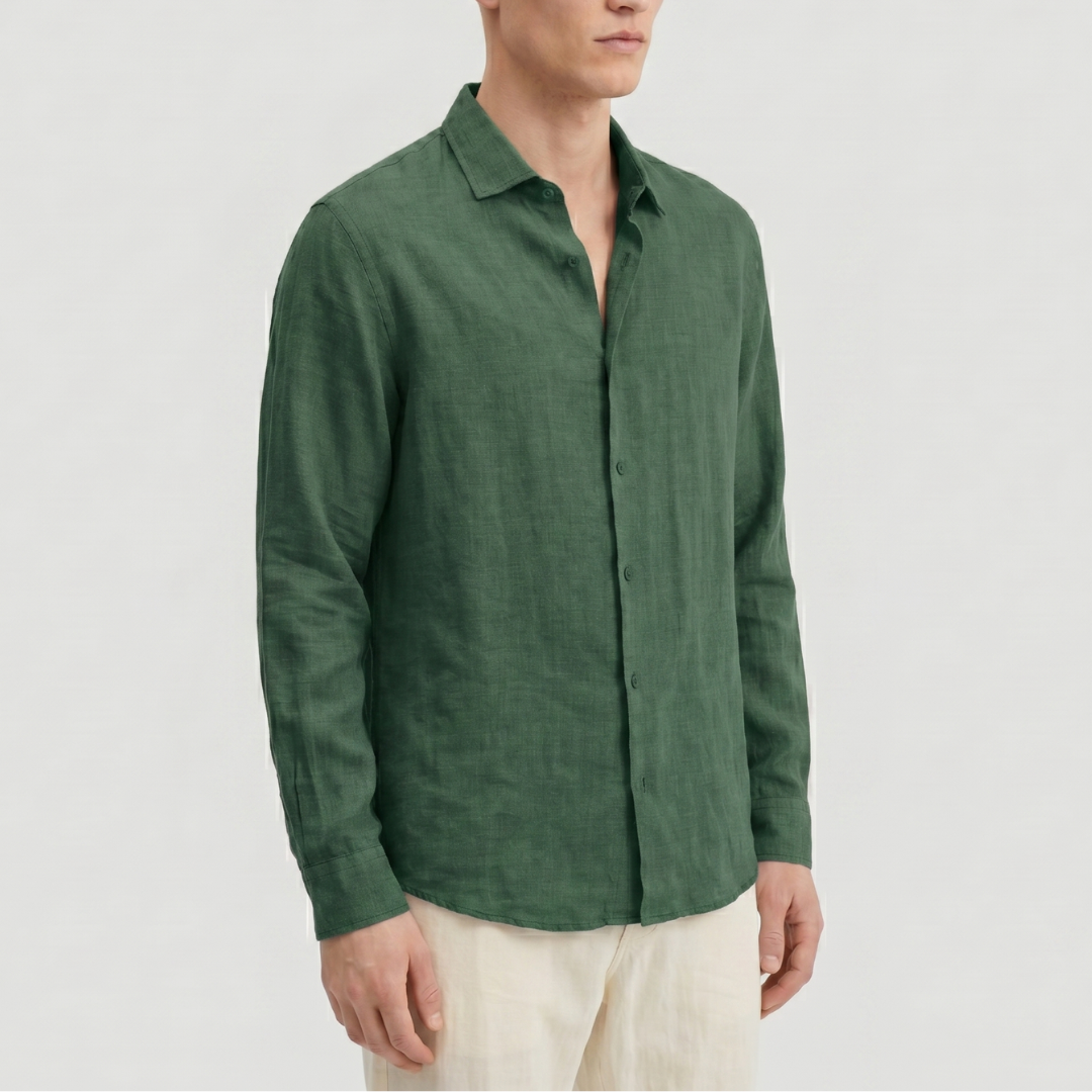 Celrien | Men’s Casual Vacation Shirt Long Sleeve Relaxed Fit