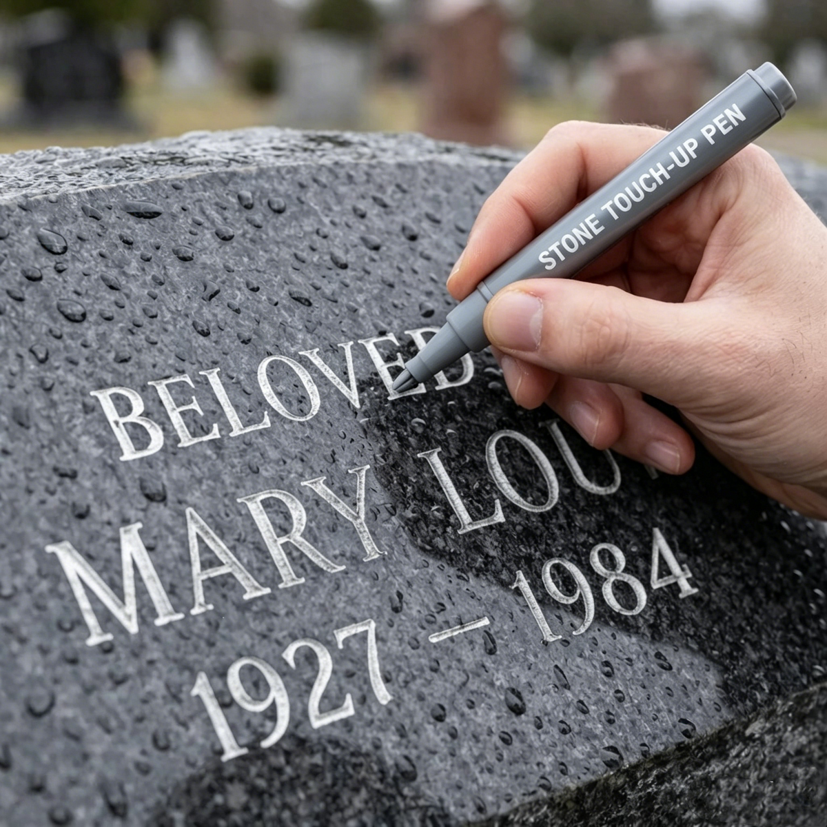Waterproof and Fade-Resistant Pen for Restoring and Repainting Inscriptions on Stone Slabs