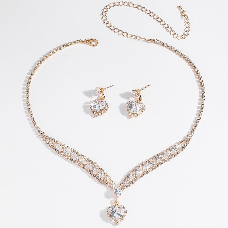Sparkling Rhinestone Jewelry Set