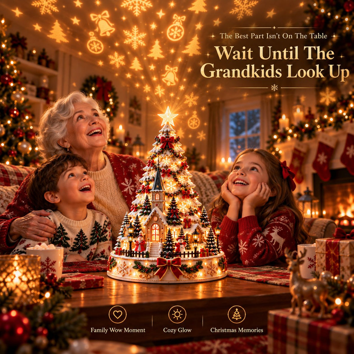 Christmas Village Lightscape Tree