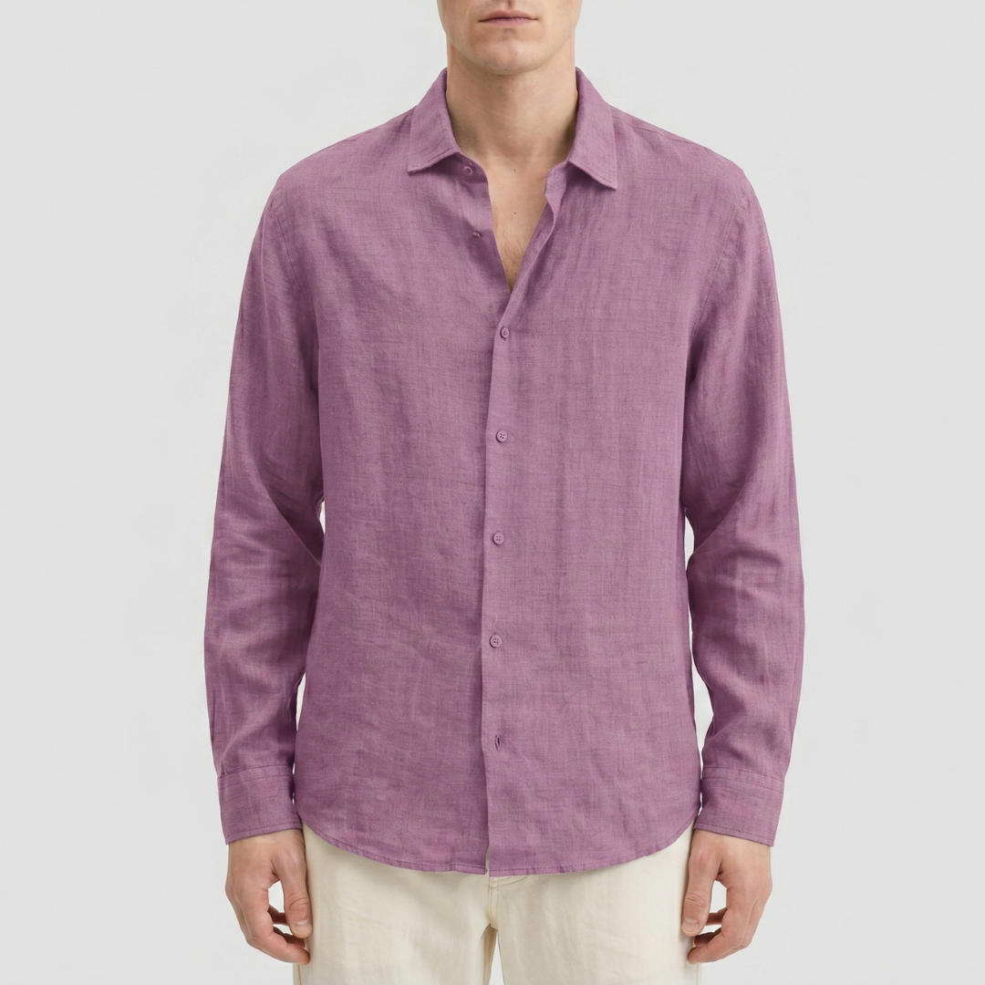 Celrien | Men’s Long Sleeve Casual Shirt Summer Button Up