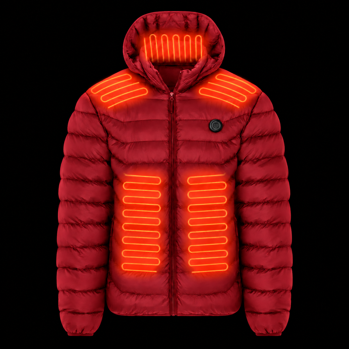 Unisex Heated Puffer Jacket – Warm & Comfortable Winter Coat