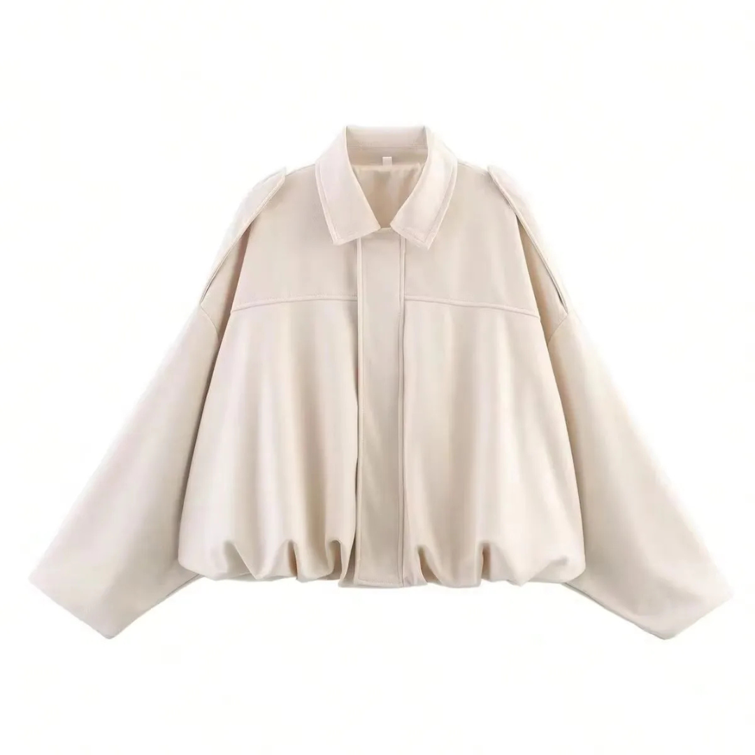 Celrien | VelvetAir Jacket Suede Women's Bomber Jacket with Zipper