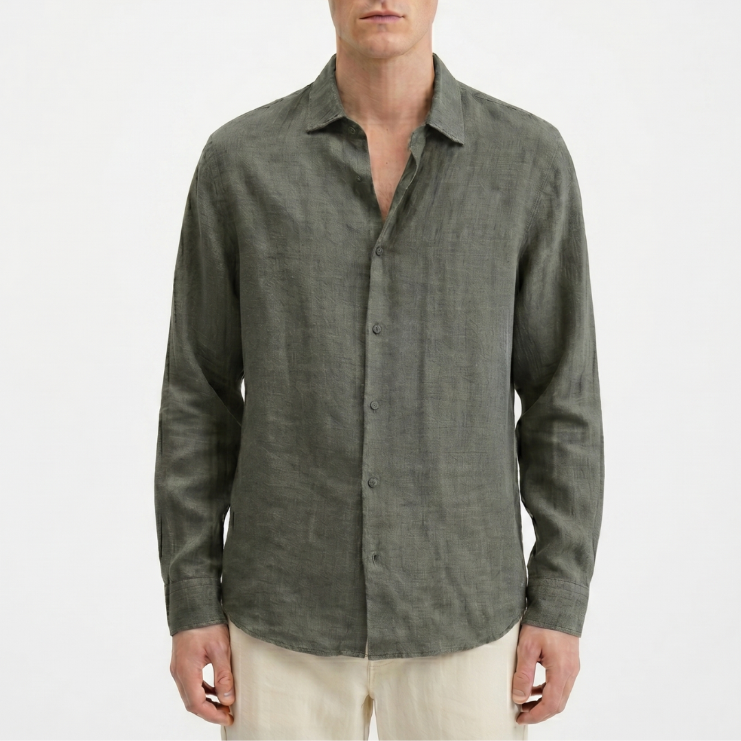 Celrien | Men’s Long Sleeve Casual Shirt Summer Button Up