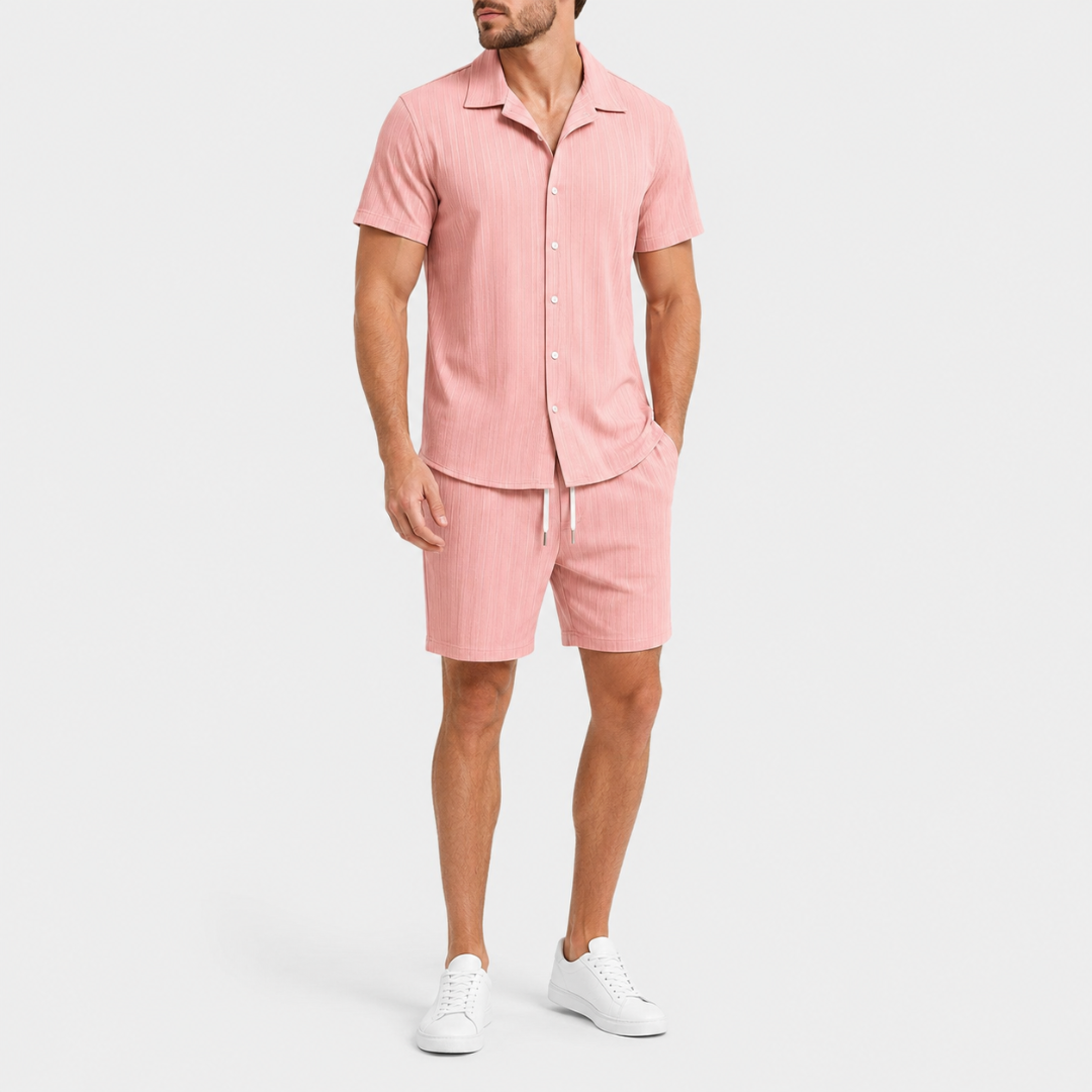 Celrien | Men’s Summer Shirt and Shorts Set Relaxed Fit Outfit