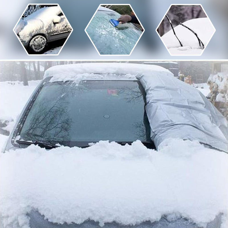 Windshield Anti-Snow & Anti-Frost Cover with Mirror Protection