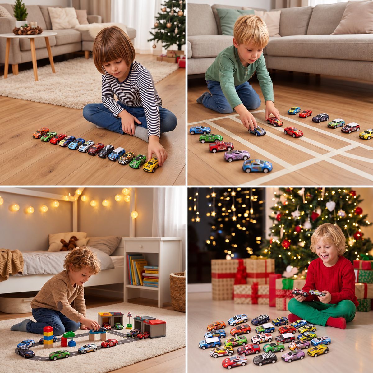 24-Day Racing Car Advent Calendar with Surprise Toy Cars