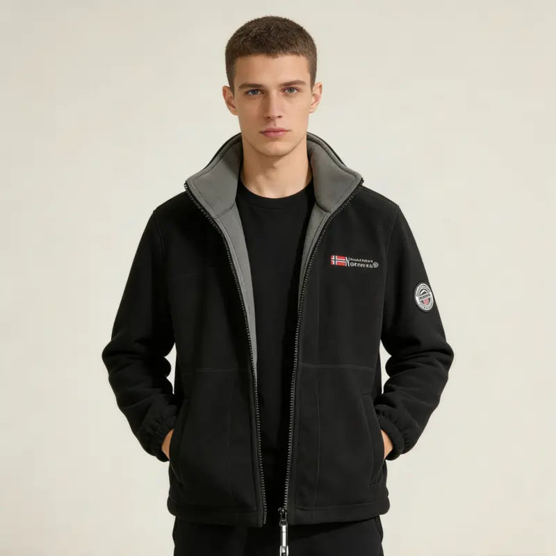 Men's Thick Wool Coat with Plush Lining, Plus Size, Warm and Comfortable for Autumn and Winter
