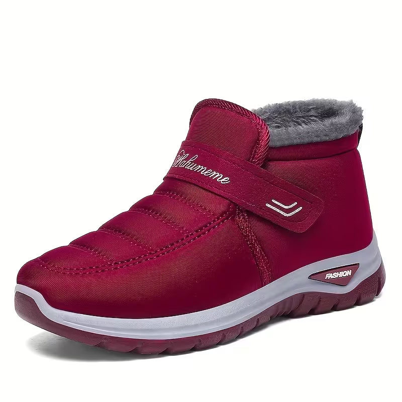 Men and Women Easy Slip On Fleece Lined Winter Boots