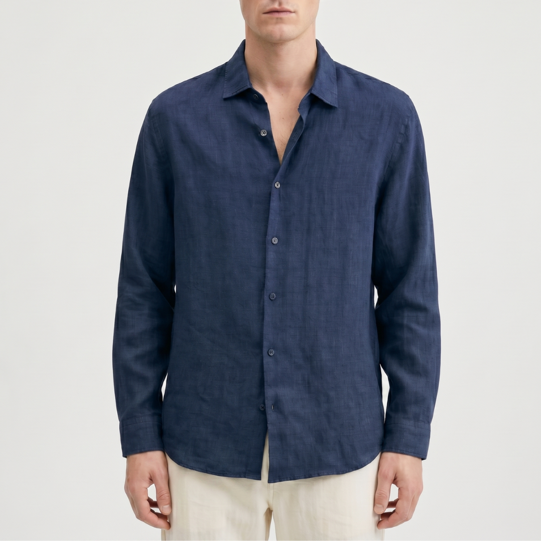 Celrien | Men’s Long Sleeve Casual Shirt Summer Button Up