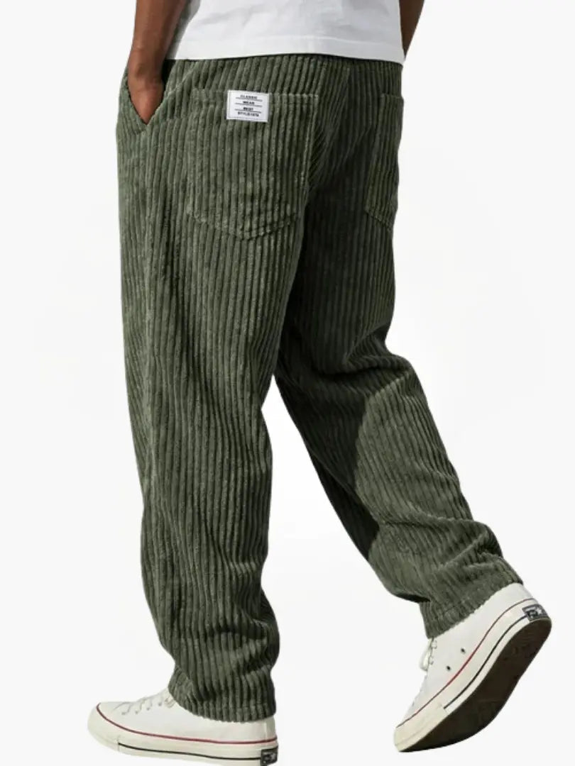 Men's Wide Trousers with Pockets