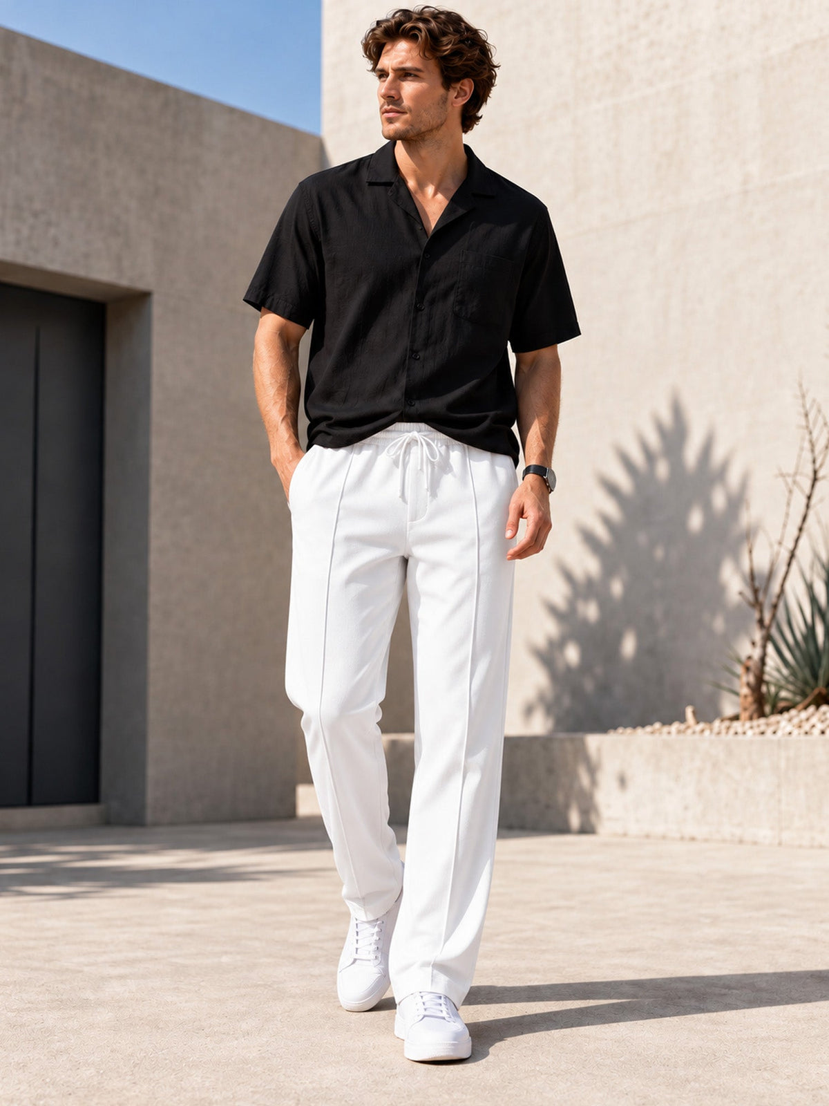 Casual Loose Fit Sports Trousers for Men