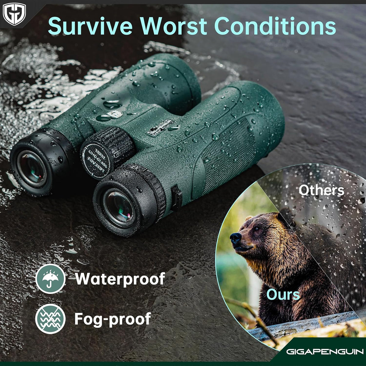 15X52 UHD Monocular with Smartphone Adapter