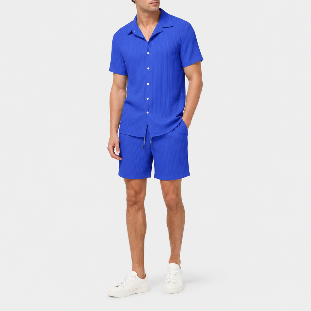 Celrien | Men’s Summer Shirt and Shorts Set Relaxed Fit Outfit