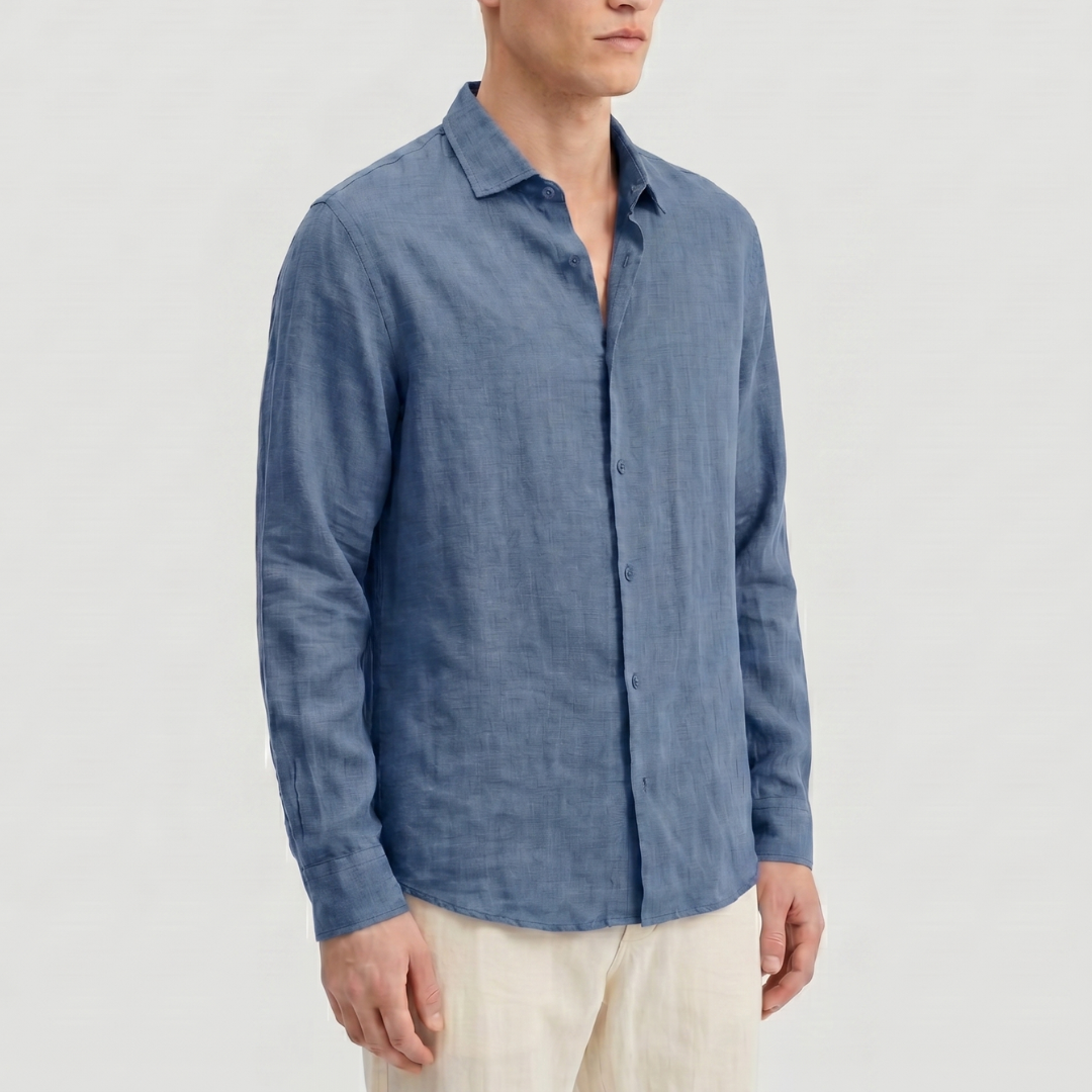 Celrien | Men’s Casual Vacation Shirt Long Sleeve Relaxed Fit