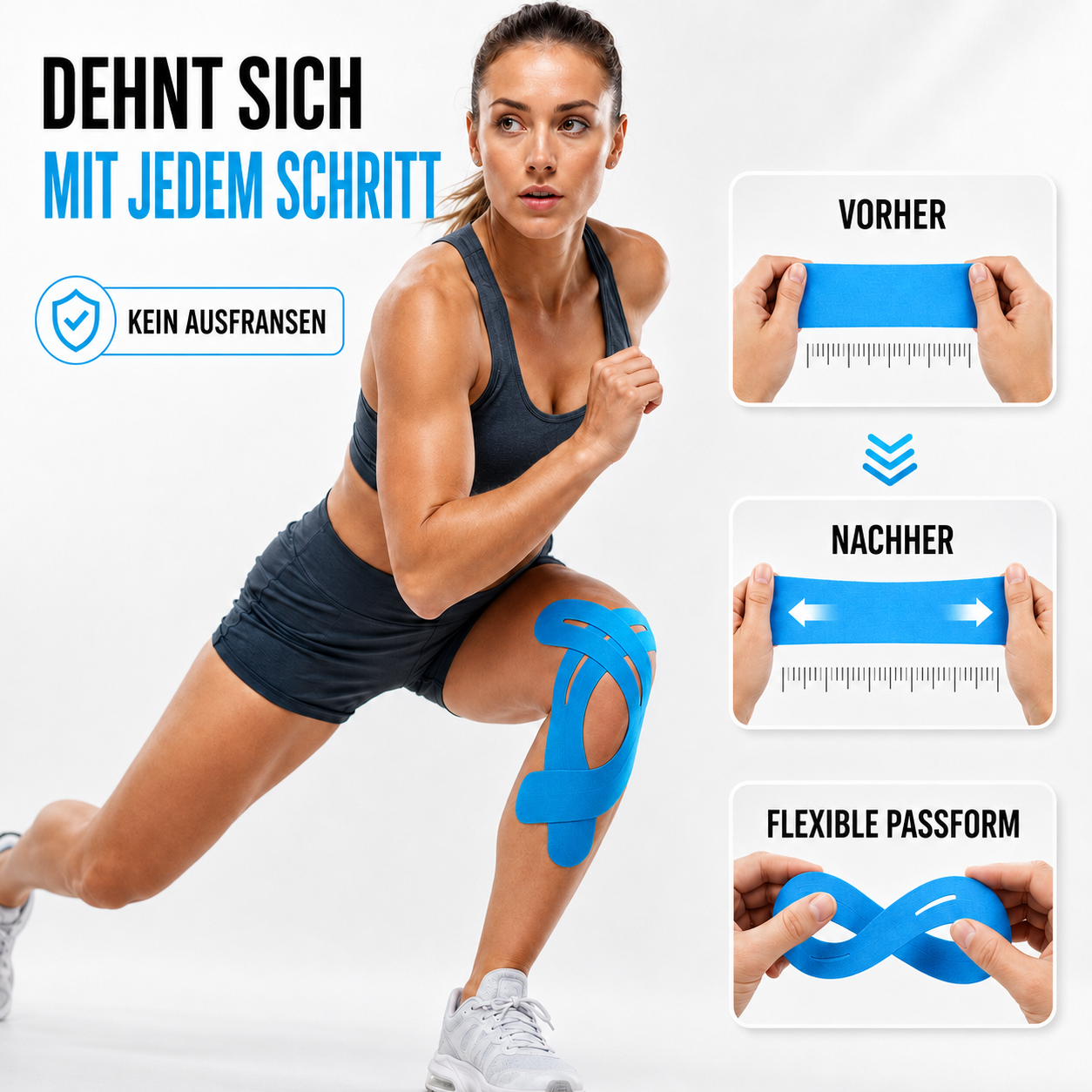 Celrien | Flexitape Elastic Breathable Kinesiology Knee Tape