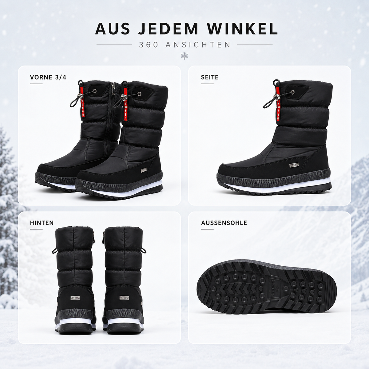 Celrien | Frozelle Mid-Height Insulated Winter Boots