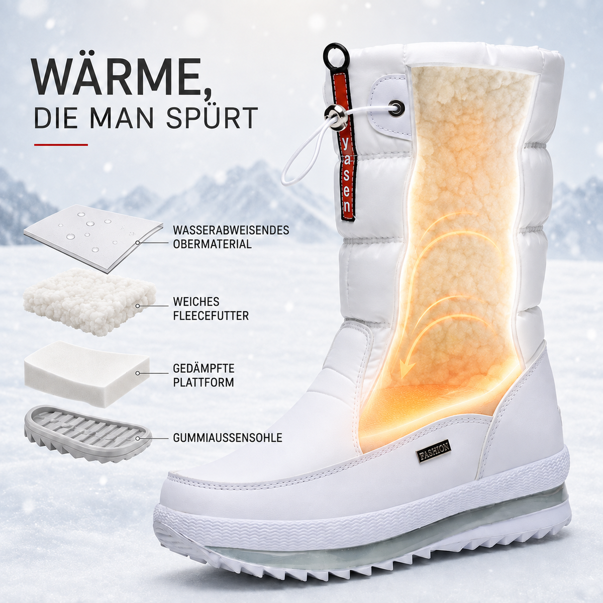 Celrien | Frozelle Mid-Height Insulated Winter Boots